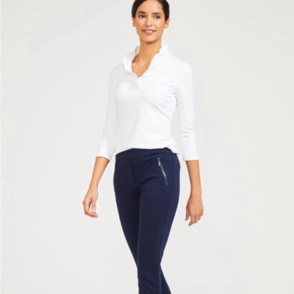 J. McLaughlin Durham Ruffle Top sz Small